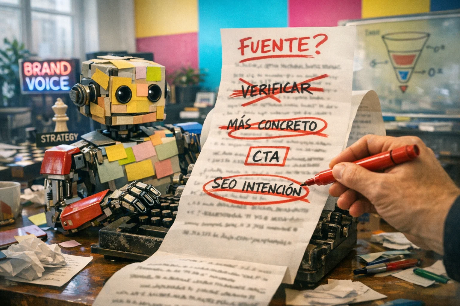 Estrategia de contenidos con IA: ChatGPT como tu redactor junior (sin perder el control de la marca)